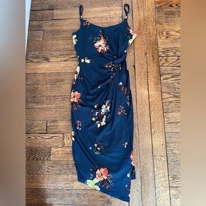 Nine Britton small/petite navy dress with flowers